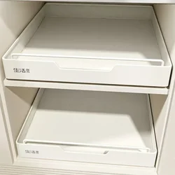 Kitchen Cabinets with Slide Rails, Free of Installation of Storage Trays