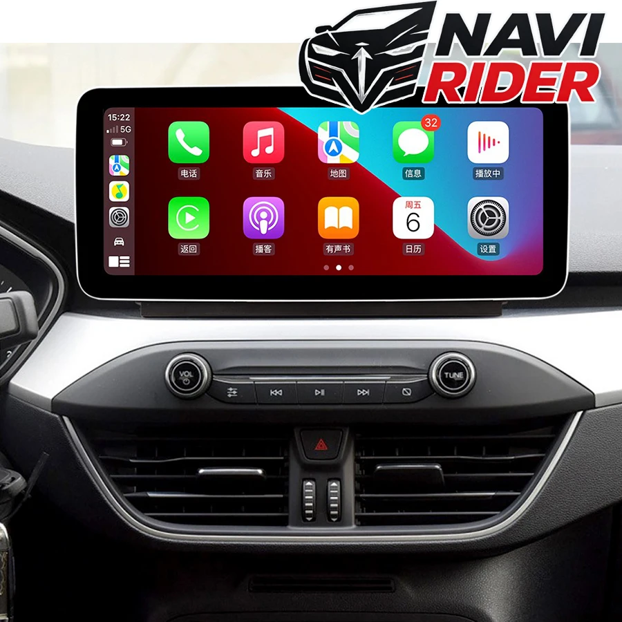 Yes 12.3 Inch Car Stereo Radio For Ford Focus 2018-2022 Wireless Carplay Android Auto Navigation 4G Car Multimedia Video Player