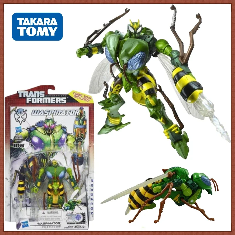 

В наличии Takara Tomy Трансформеры серии G 30-я годовщина D-класса Wasp Warrior подвижная фигурка робота