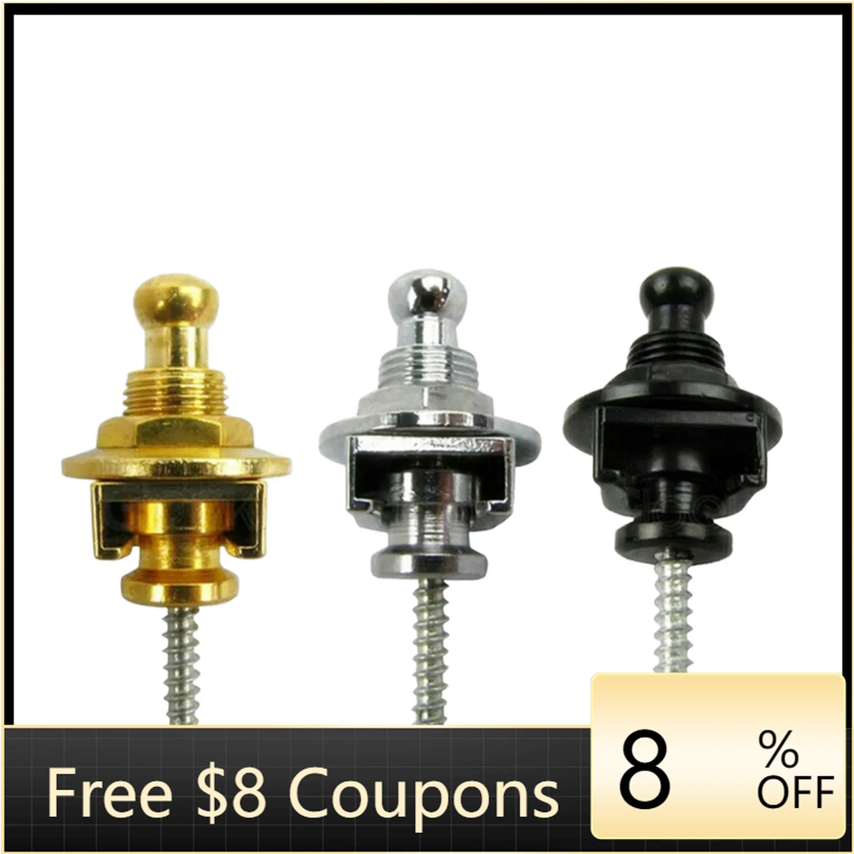 

STLF High Quality Anti-Skid Metal Guitar Strap Lock Pins Easy Operation Hot Sale with Fast Delivery for Guitar Shops