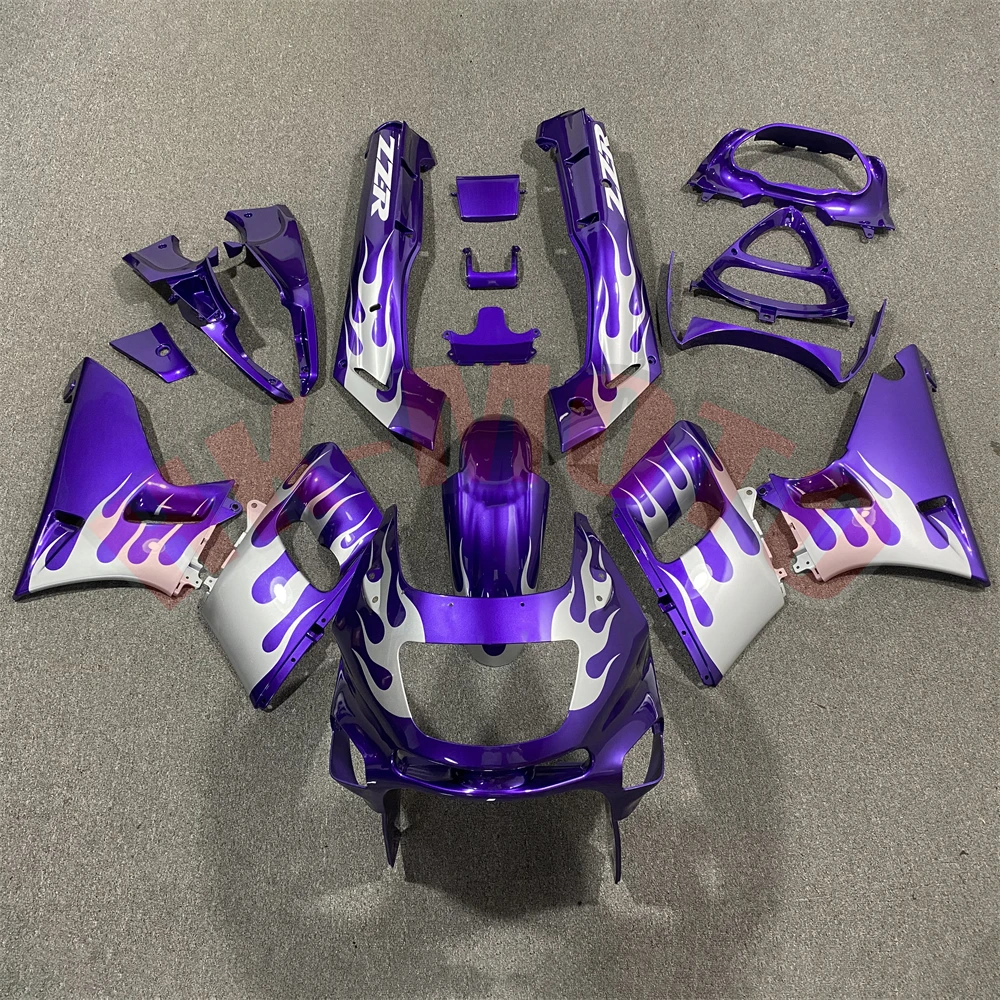 Motorcycle Fairing Kit Fit For ZZR 400 ZZR400 1993-2007 ZZR600 1998-2003 Bodywork Set High Quality Abs Injection Purple Silver