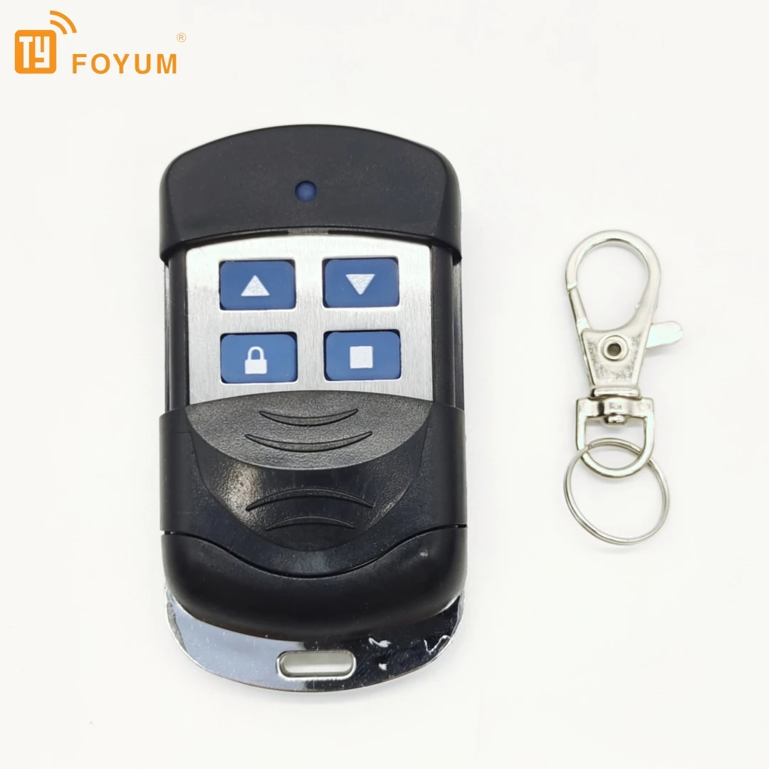 Tilting Door Remote Control 315MHZ 433mhz Face to Face Copy 4 Button Cloning Gate Remote Control Wireless Transmitter + Clip