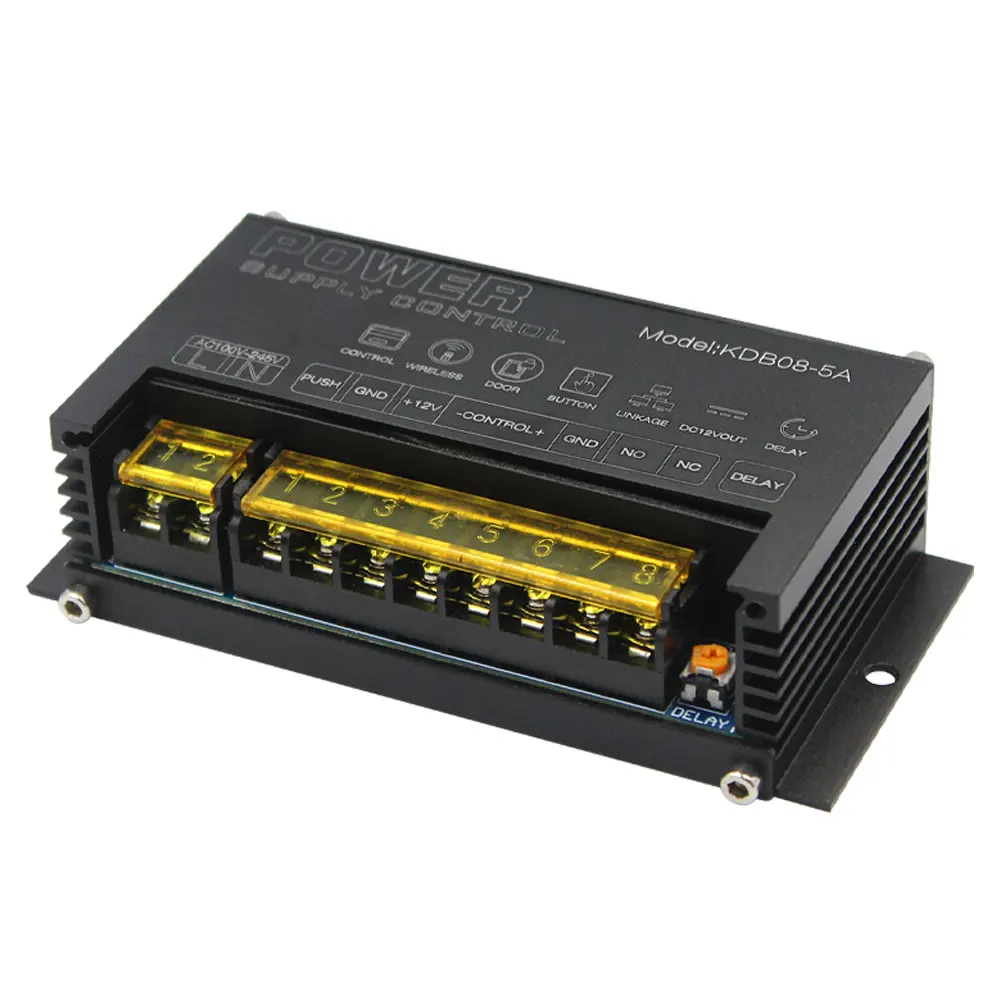 12V Relay Switch Power Supply special for Electronic Access Control System PUSH COM GND 5A 100~245V Voltage Converter Regulator