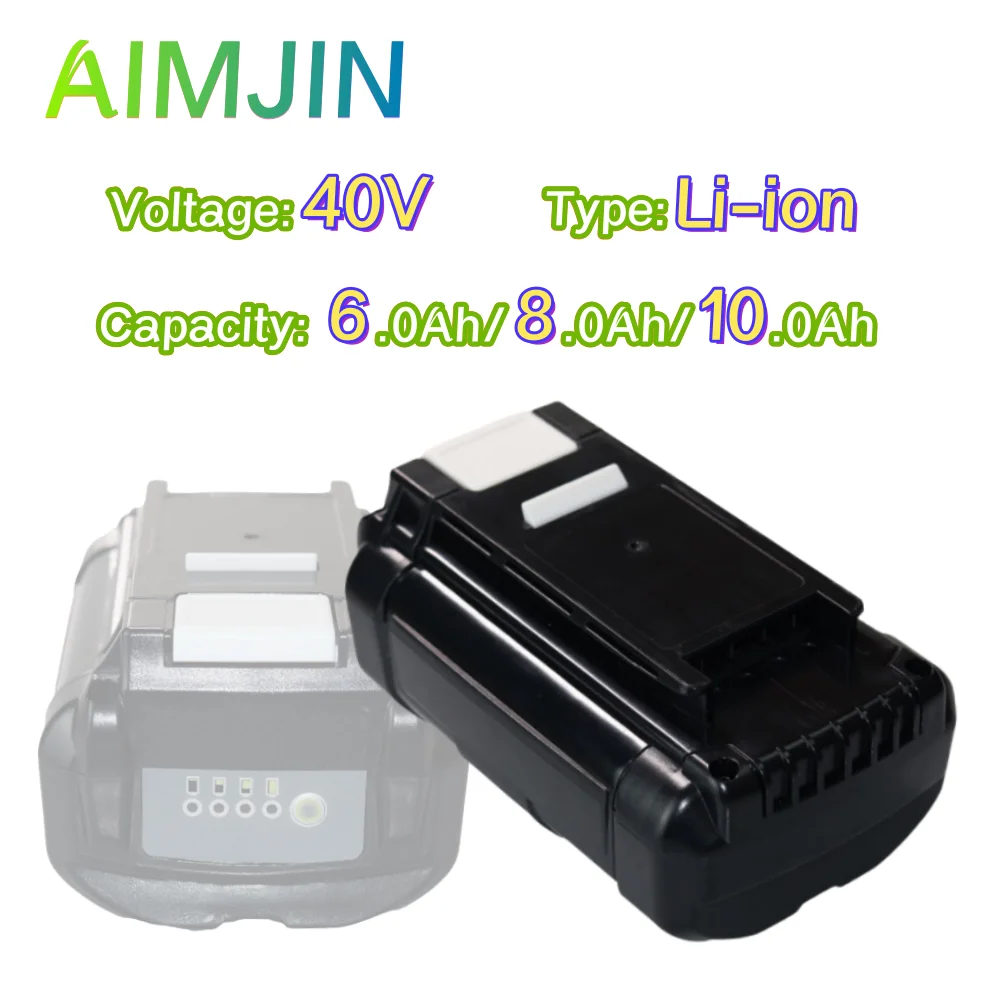 40V 6.0Ah/8.0Ah/10.0Ah Li-ion rechargea battery For Ryobi Replacement Cordless Tools Battery for op4050 op40401 op4050a ry40400