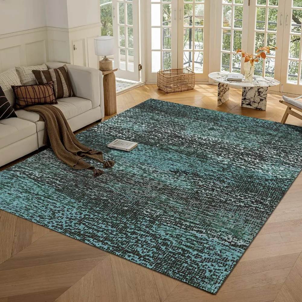 

1/6 Thick - Stain & Water Resistant Non-Slip - Resistant Rug for Living Room, Bedroom, Nursery, Pet & Child Friendly, Vintage