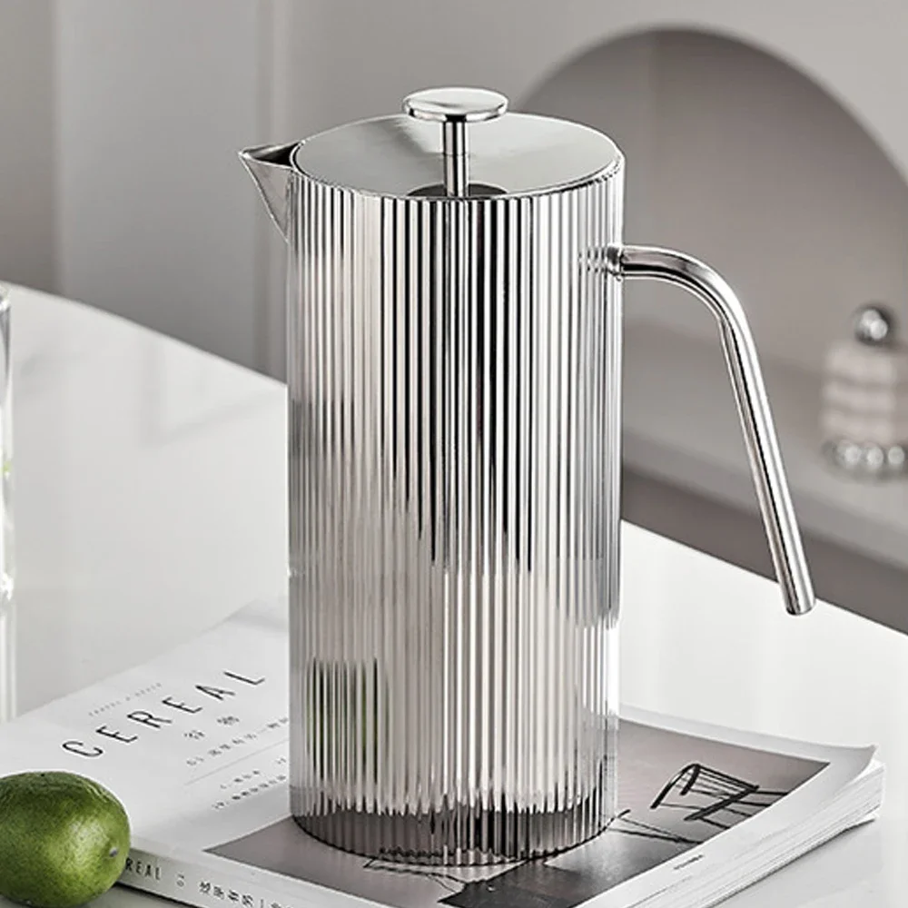 Nordic 304 Stainless Steel Cold Kettle Creative Living Room Luxury Ornaments Home Cold Water Pot Tea Table Decorative Pot