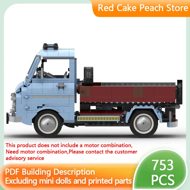 

City Car Model MOC Building Bricks Blue Light Commercial Truck Modular Technology Children Holiday Gifts Assemble Toys Suit