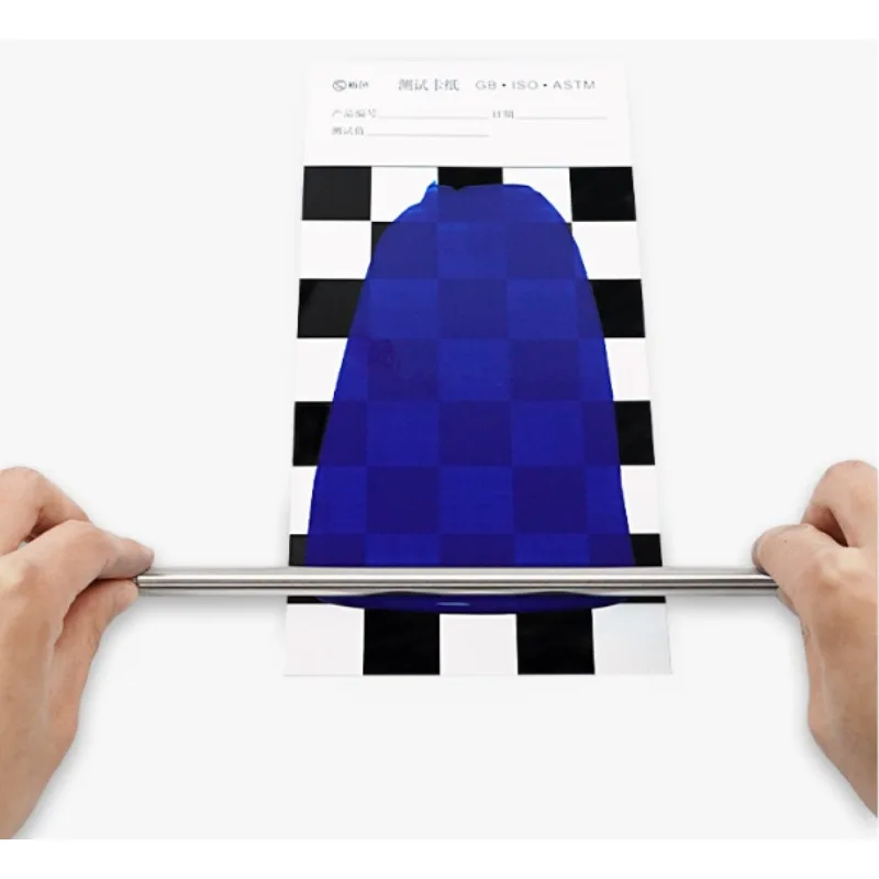 100pcs Opacity Test Card Black White Reflectivity Test Paper Diagonal Grid Coating Drawdown Card