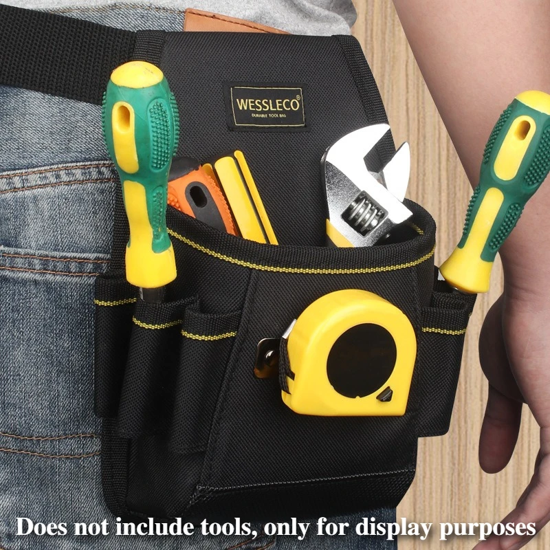 

Поясная сумка для инструментов из ткани Оксфорд, многофункциональная сумка для инструментов для электрика, толстый и прочный органайзер для инструментов, упаковка для инструментов