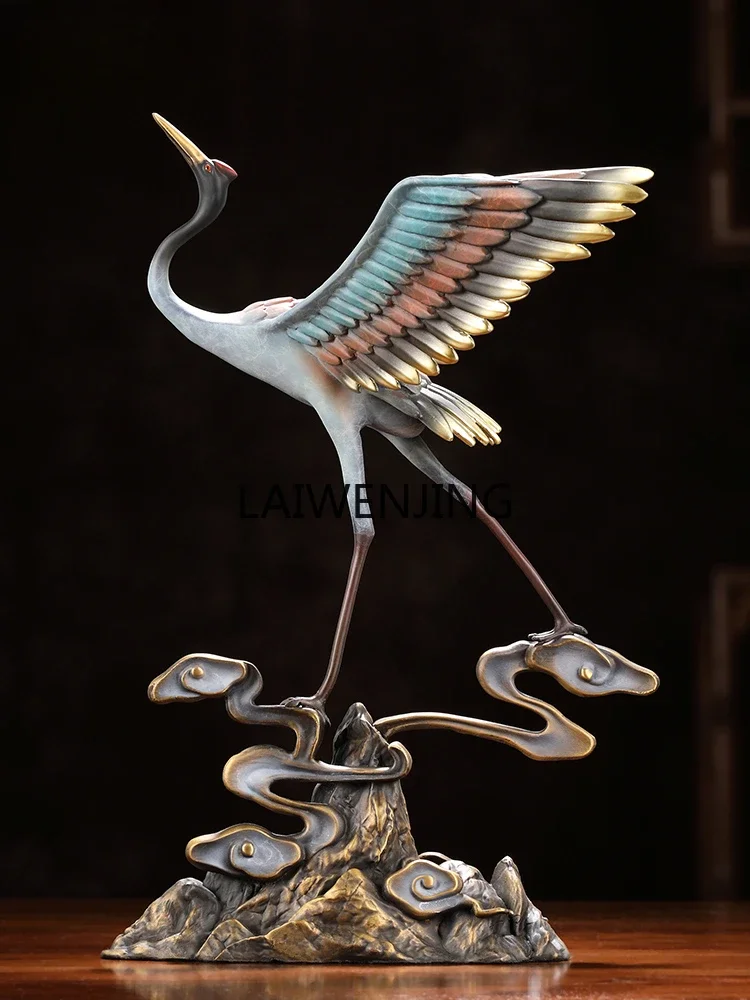 زخرفة رافعة رئيسية للزيت من MJY مصنوعة بالكامل من النحاس الصيني لتأثيث المنزل وغرفة المعيشة وخزانة النبيذ