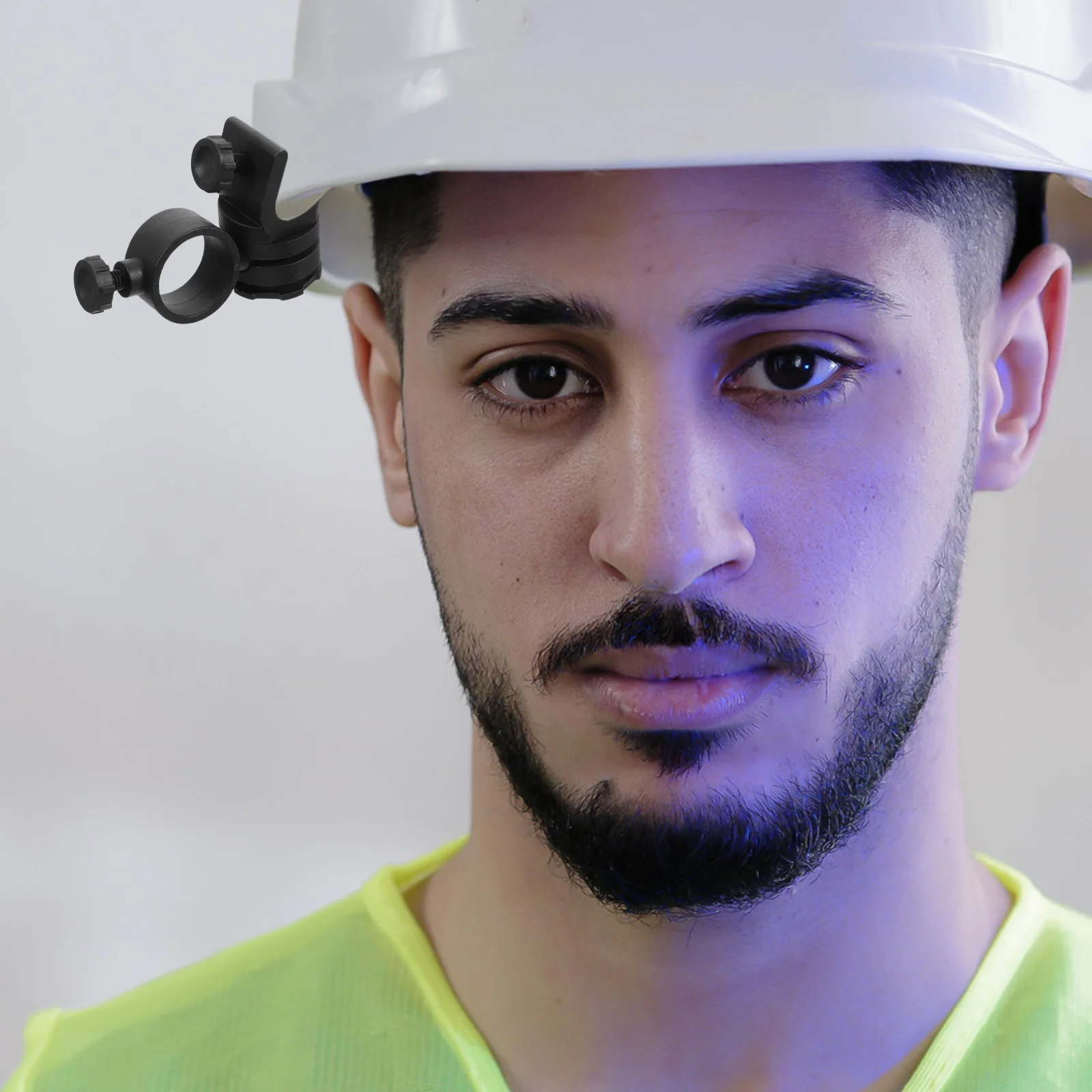 

Hard Hat Headlamp Clip Sturdy Adjustable Light Mount for Outdoor Work Construction Flashlight Holder Safety