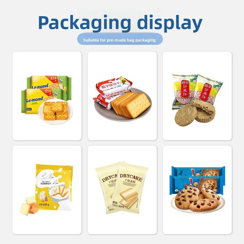 Automatic Biscuit Packaging Machine Snack Sealing Bread Pastry Cookies Bagging Pillow Packaging Machine Multi-function