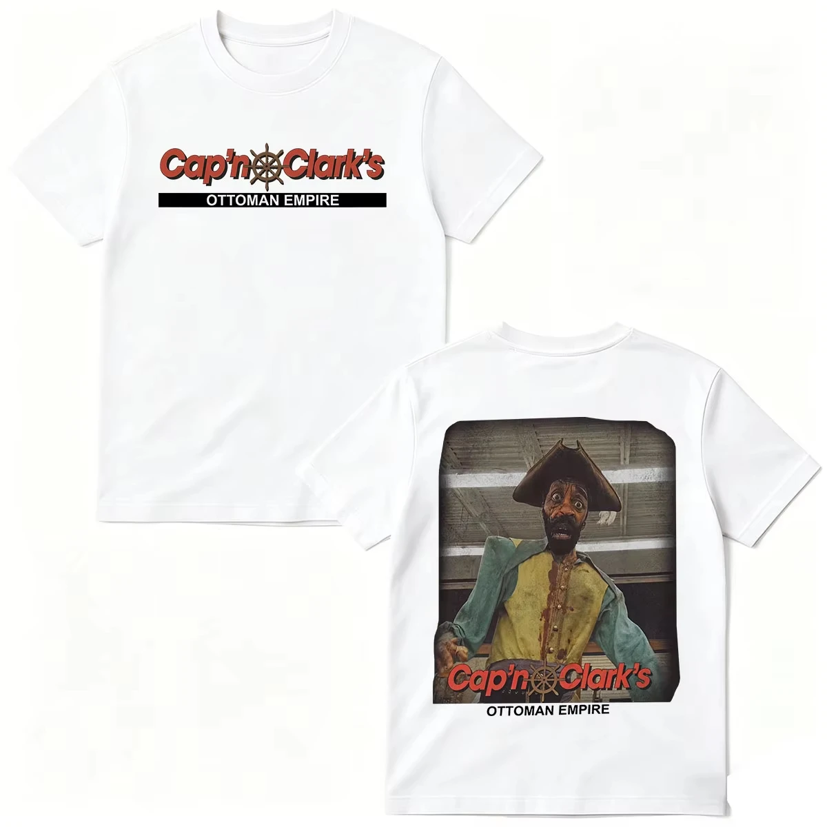 Movie Backrooms Cap'n Clark's Ottoman Empire Graphic Print T-Shirt Men Women Loose Casual Oversized O-neck Cotton Summer New Tee