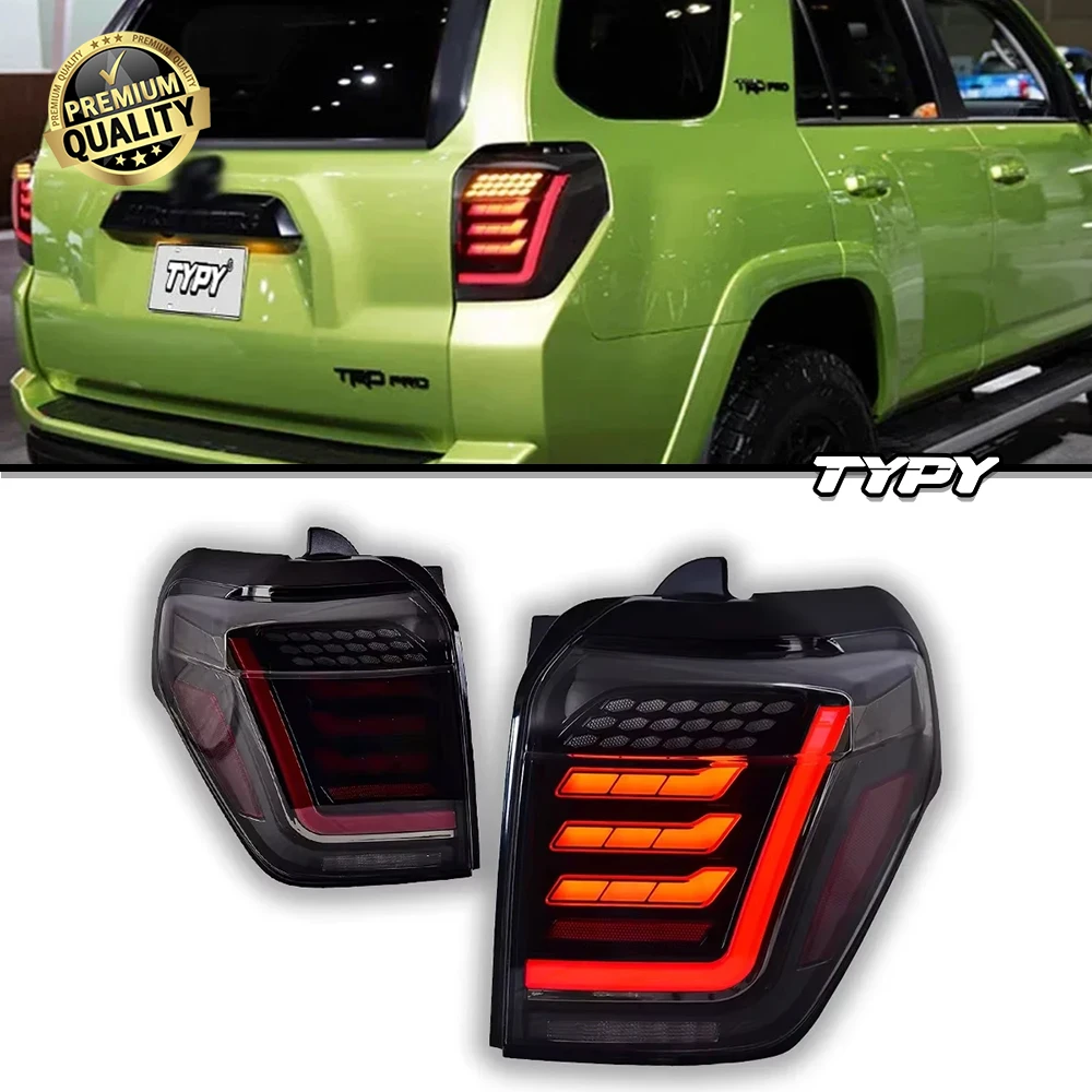 

TYPY автомобиль для TOYOTA 4Runner задний фонарь 2010-2023, обновленный, модифицированный для нового DRL, динамический указатель поворота, светодиодный задний фонарь, автоаксессуары