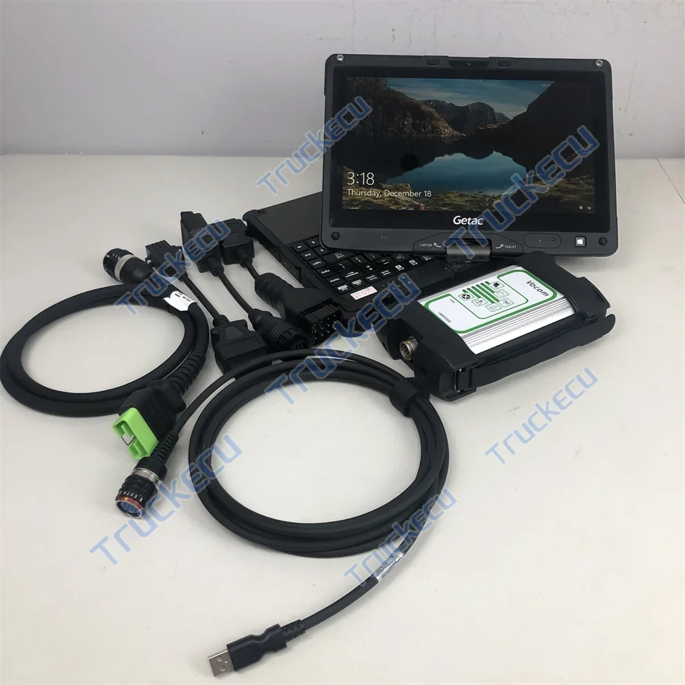 Herramienta de diagnóstico VOCOM 88890300 +V2.8.241 PTT Tech Tool para camiones Renault/UD/Mack, excavadoras y maquinaria de construcción + portátil Getac
