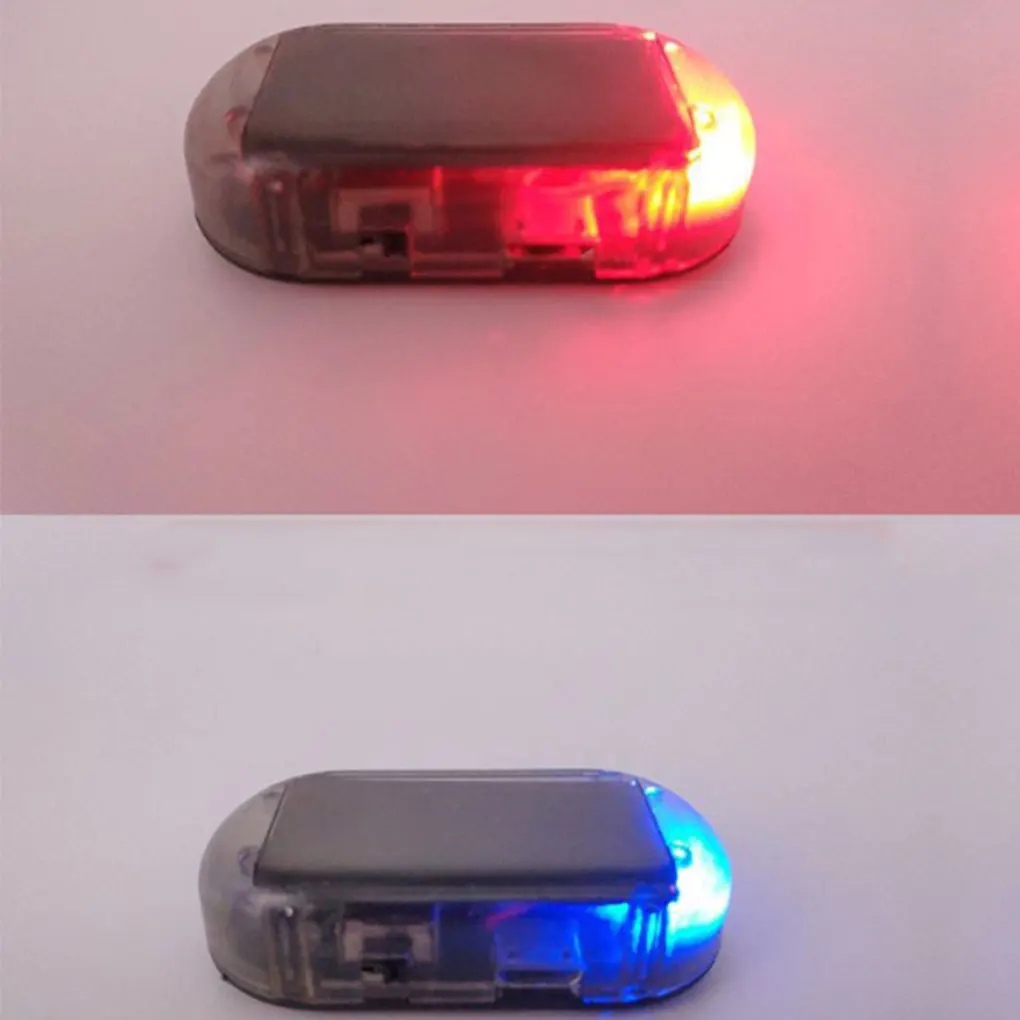 Solar Car Anti-theft Light Car Alarm Simulated Anti-theft Immobilizer Device in the Car LED ABS Safety System Device Auto Alarm