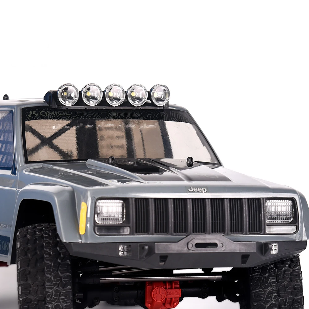 RC Xe Mái Dẫn Ánh Sáng Sáng Spotlight Cho 1/10 RC Crawler TRX4 Bronco Blazer Trục SCX10 III AXI03007 SCX10 90046