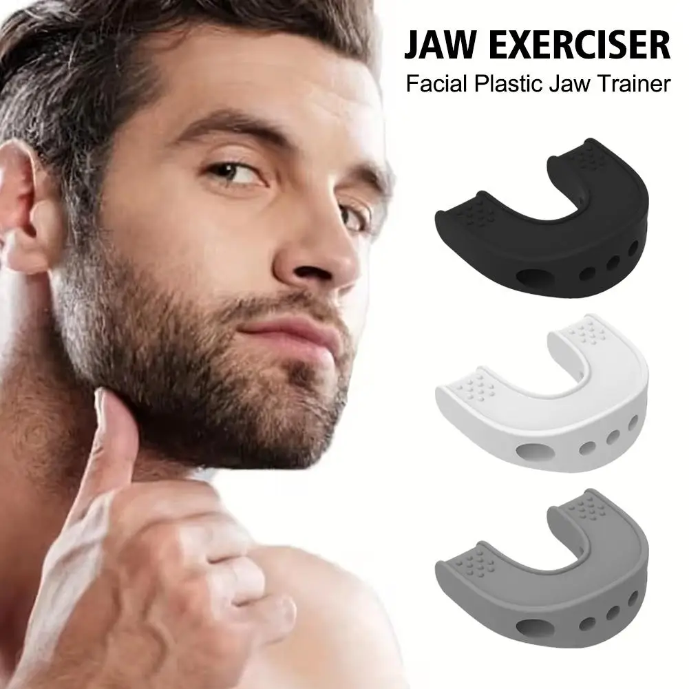 Ejercitador de mandíbula de Gel de sílice para hombres y mujeres, equipo de ejercicio portátil para entrenamiento muscular de cuello y cara, Barbilla y mejilla, 1 piezas, J5R0