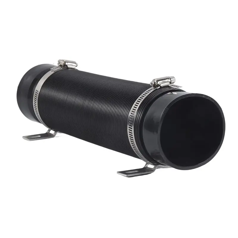 Universal Flexible Car Engine Cold Air Intake Hose Inlet Ducting Feed Tube Pipe With Connector