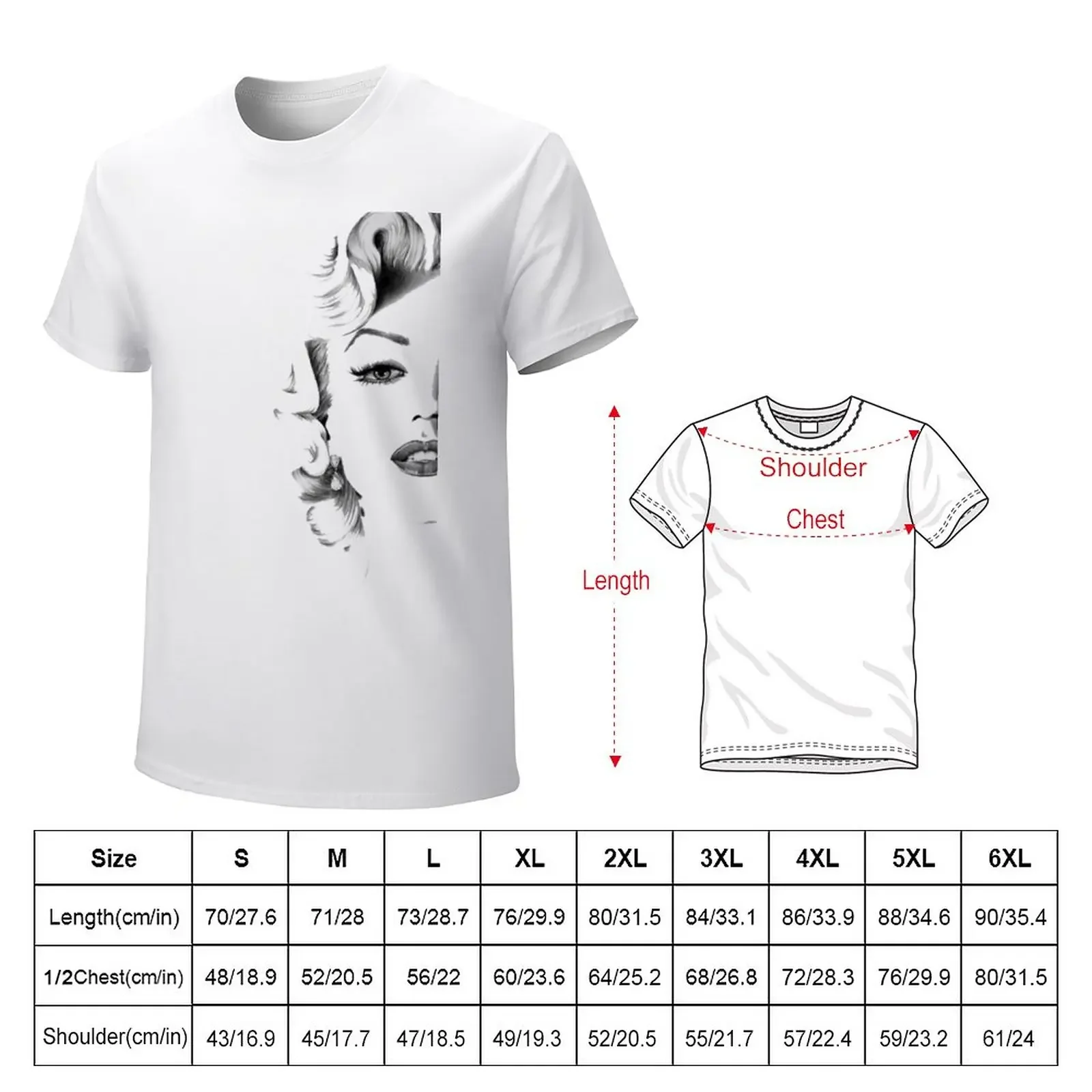 Marylin 3 T-Shirt hippie clothes vintage clothes black t shirts for men