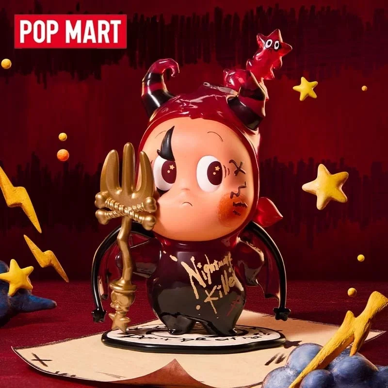 POP MART Twinkle Twinkle Little Devil Star Series กล่องสุ่มฟิกเกอร์อนิเมะ ตุ๊กตาแอคชั่นน่ารัก ของตกแต่งโต๊ะทำงาน ของเล่นโมเดล ของขวัญ