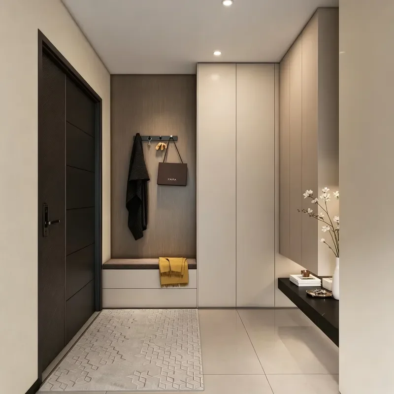 High-quality environmentally friendly custom lockers with drawers, suitable for high-end residential interior projects to