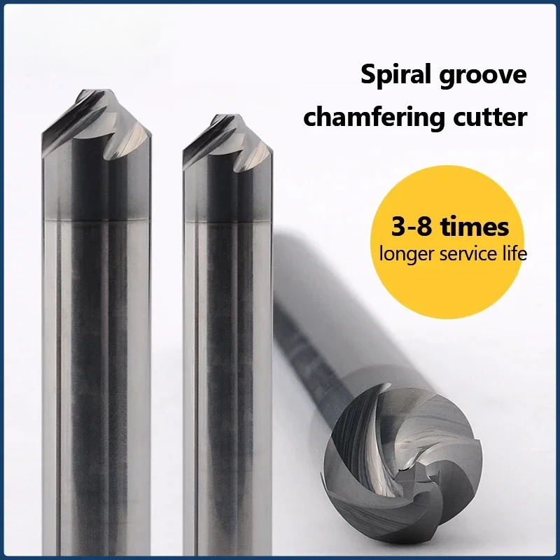 

Chamfer Milling Cutter Carbide Corner Countersink Chamfering End Mill Deburring Edges 30 60 90 120 Degree 2 4 Flutes Spot Drill