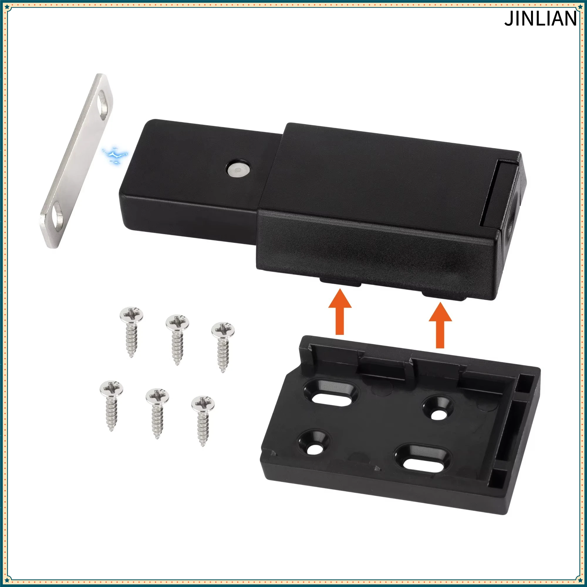 Magnetic Pressure Push To Open Touch Latch Cabinet Doors Rebound Touch Magnet For Closet Cabinet Home Furniture Hardware