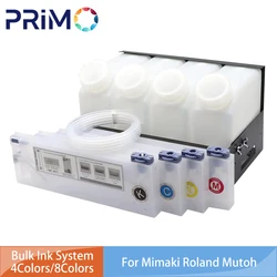 220ML 1.5L Tank Refillable Ink Cartridge Bulk Ink Ciss System for Roland Mimaki Mutoh Eco Solvent Printer JV33 JV5 JV3 TS3