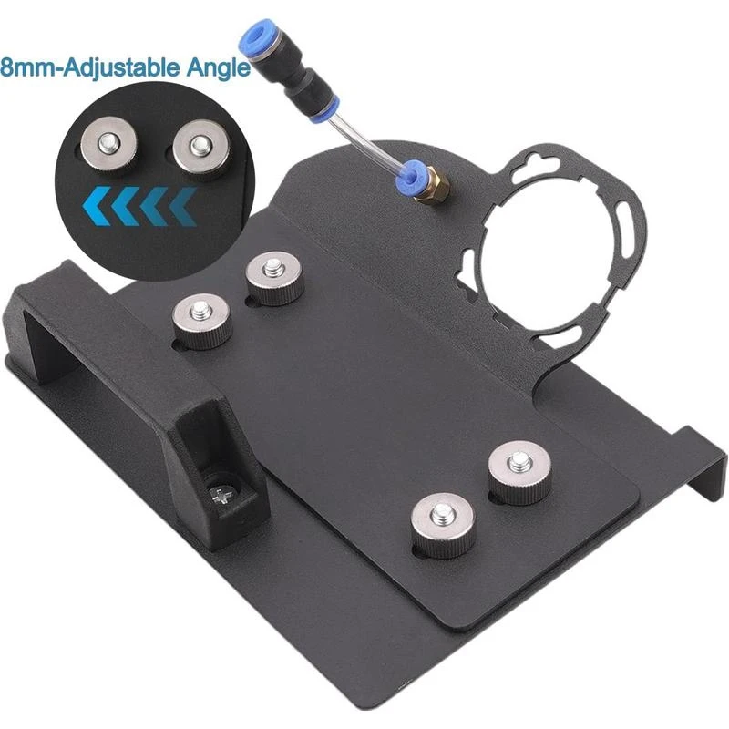 45° Tile Chamfering Stand with Base Plate, Angle Grinder Holder for Precise Bevel Cutting
