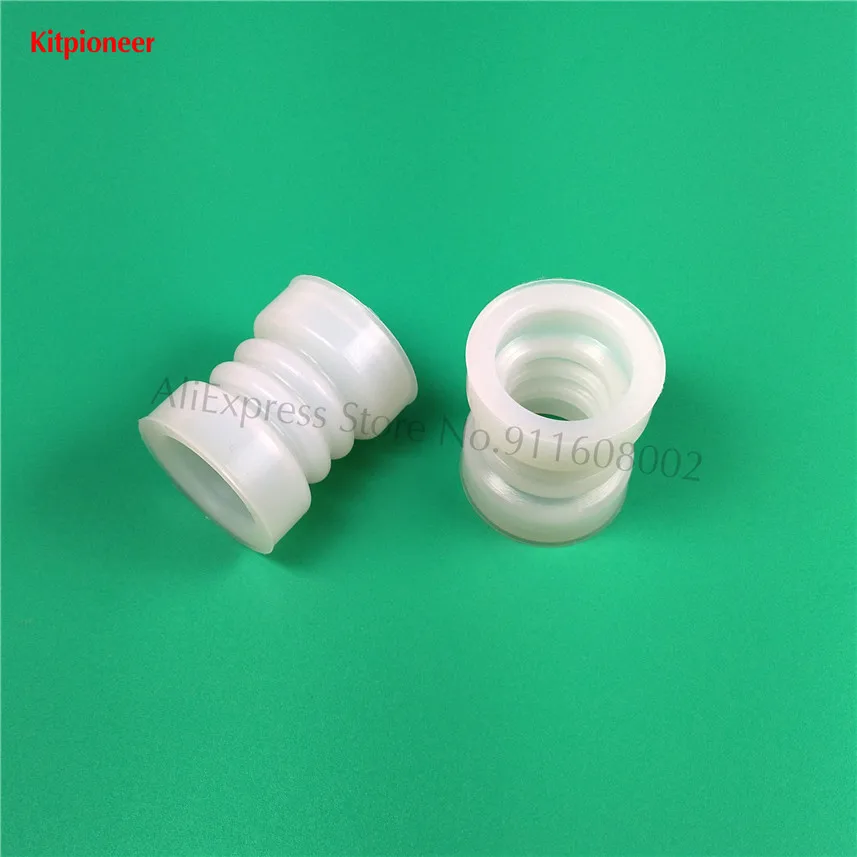 A Pair Corrugated Silicone Seal Tubes Rugate Pipe Rings Accessories Of Ice Cream Makers BJ Soft Serve Machines Diameter 37mm