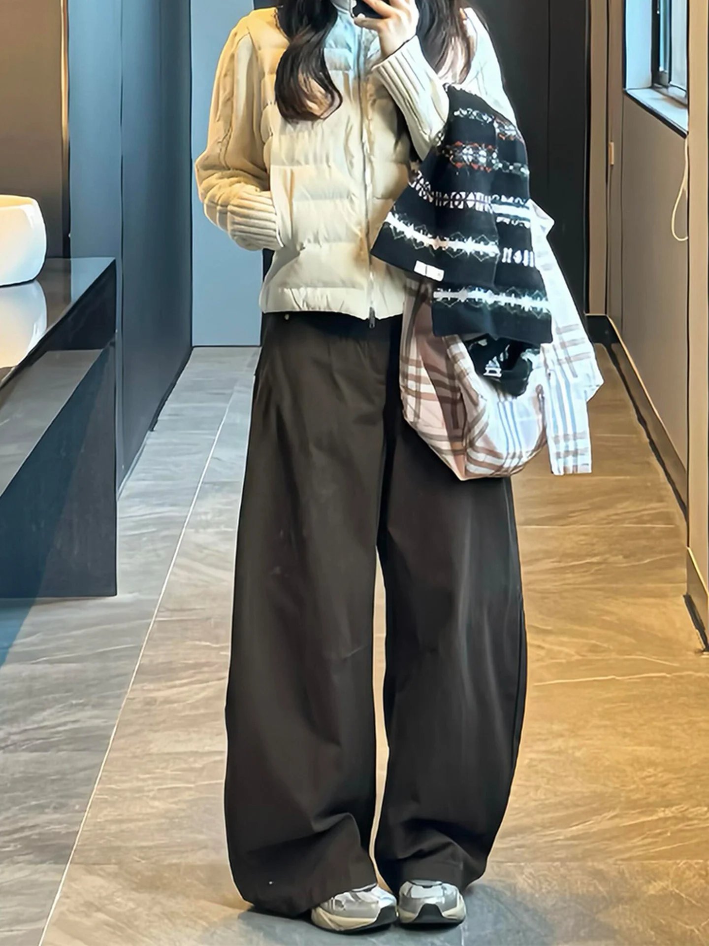

plus Size American Style Denim Jeans Women's Spring Summer New Thin Warm Floor-Length Pants High Waist Wide Leg Casual Jeans