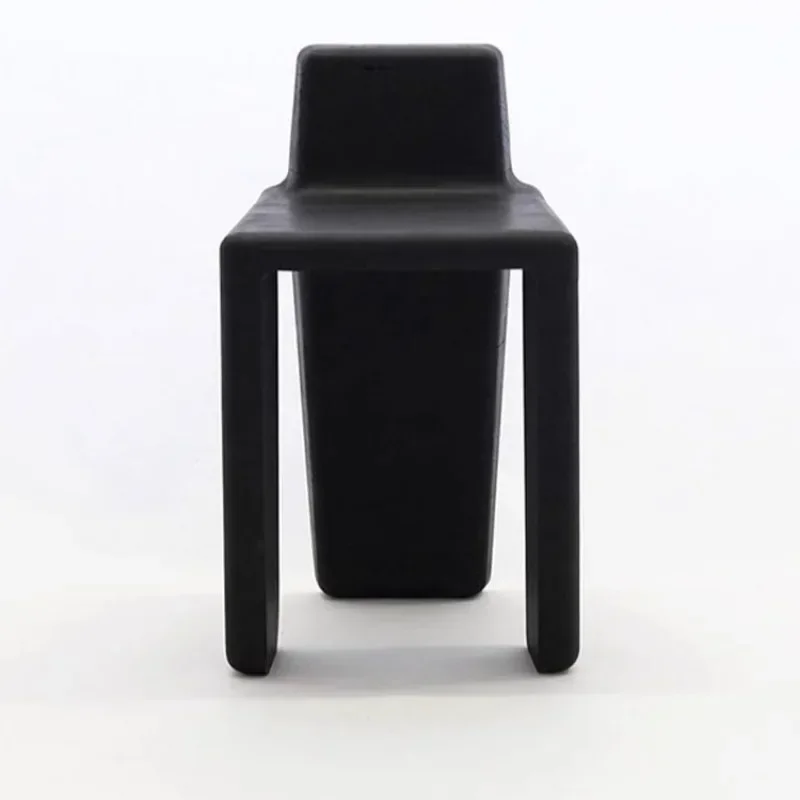 Solid Wood Wabi Sabi Style Retro Dining Chair Household Chair Internet Famous High-end Design Irregular And Simple Stool