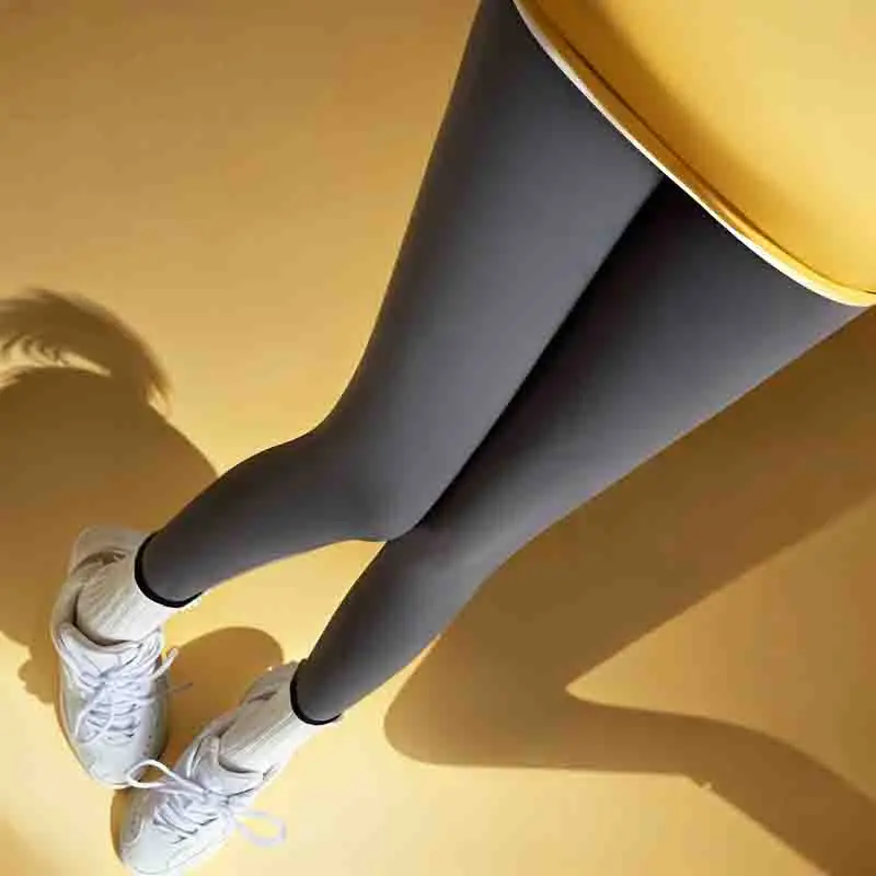 

Women'S Leggings Camouflage Fleece Thermal Curvy Pants Forcold Woolen Casual Hip Lifting With Stripes Flare Effect Seamless