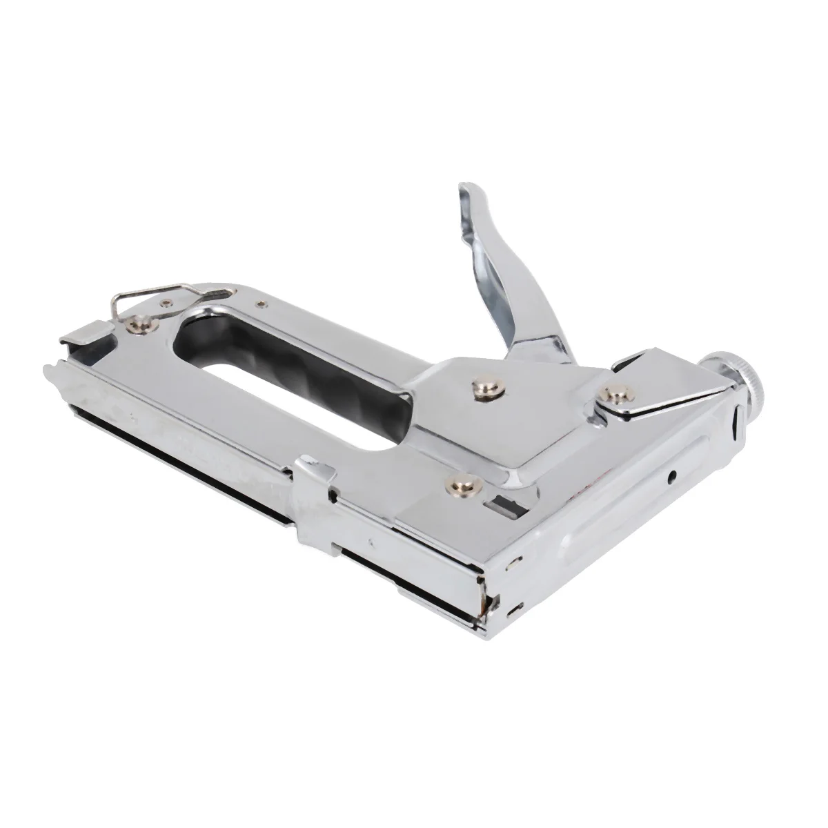 

Staple Gun for Wood Crafts Photo Frame Upholstery Manual Hand Stapler Nail Remover Steel Spring Loaded Mechanism Safe