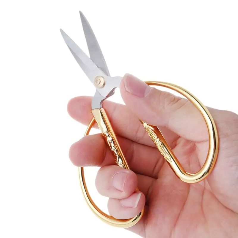 5-inch Chinoiserie Dragon & Chine Scissors Stainless Steel Scissors Sewing Scissors Gold Plated Tailor Scissors