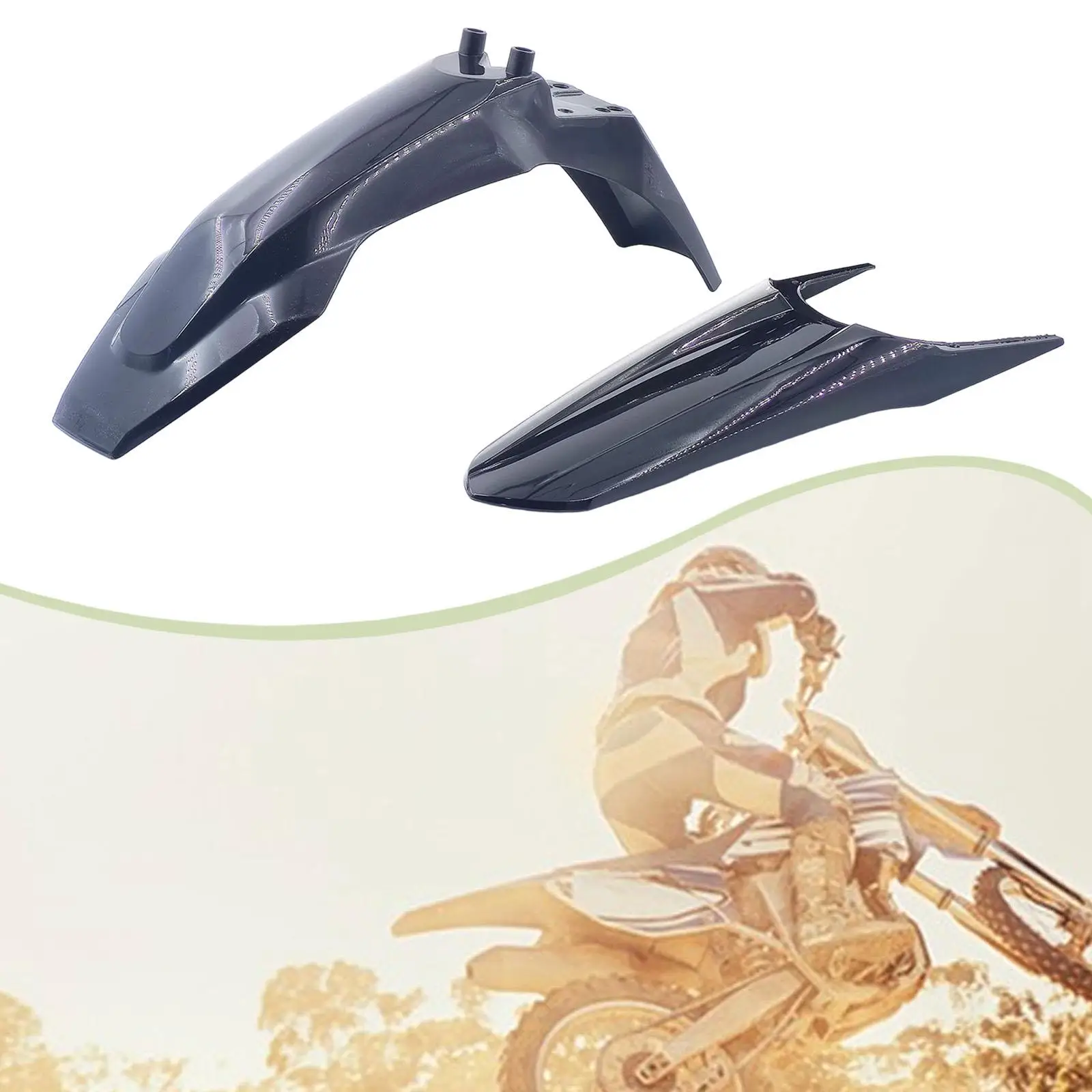 Lightweight Splash Guard Fender Plastic Motorcycle Accessory Set Protection for Tuttio Series Off Road Electric Motorbikes