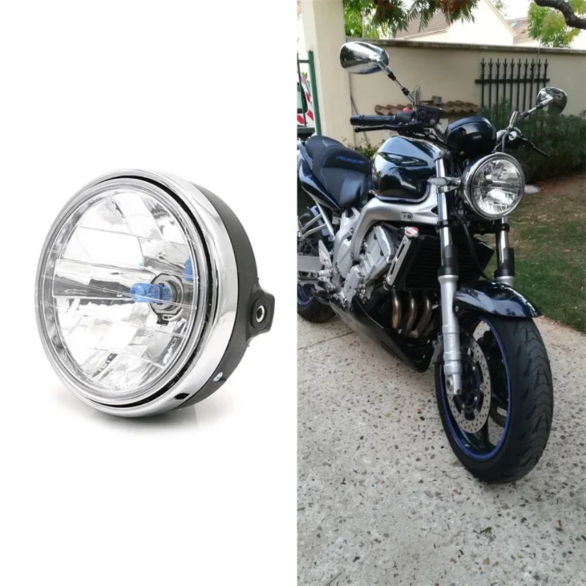 Faro de motocicleta para Honda CB400 Hornet 600 CB750 CB900/1000/1300 VT250 ZX400 74A conjunto de faros clásicos luz Moto redonda