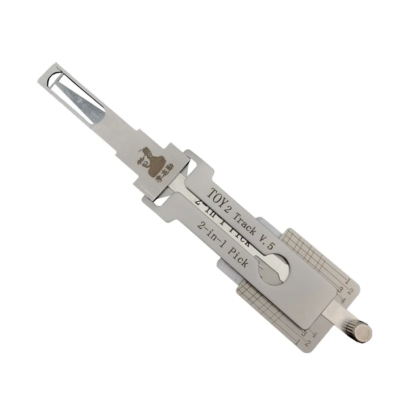 Original TOY2 Track V.5 Extend LISHI 2in1 für neue TOYOTA Einzelrillen-Decoder-Schlüssel, Autotüröffnungswerkzeug, Schloss-Picking-Werkzeug für Schlüsseldienste – Detail 7