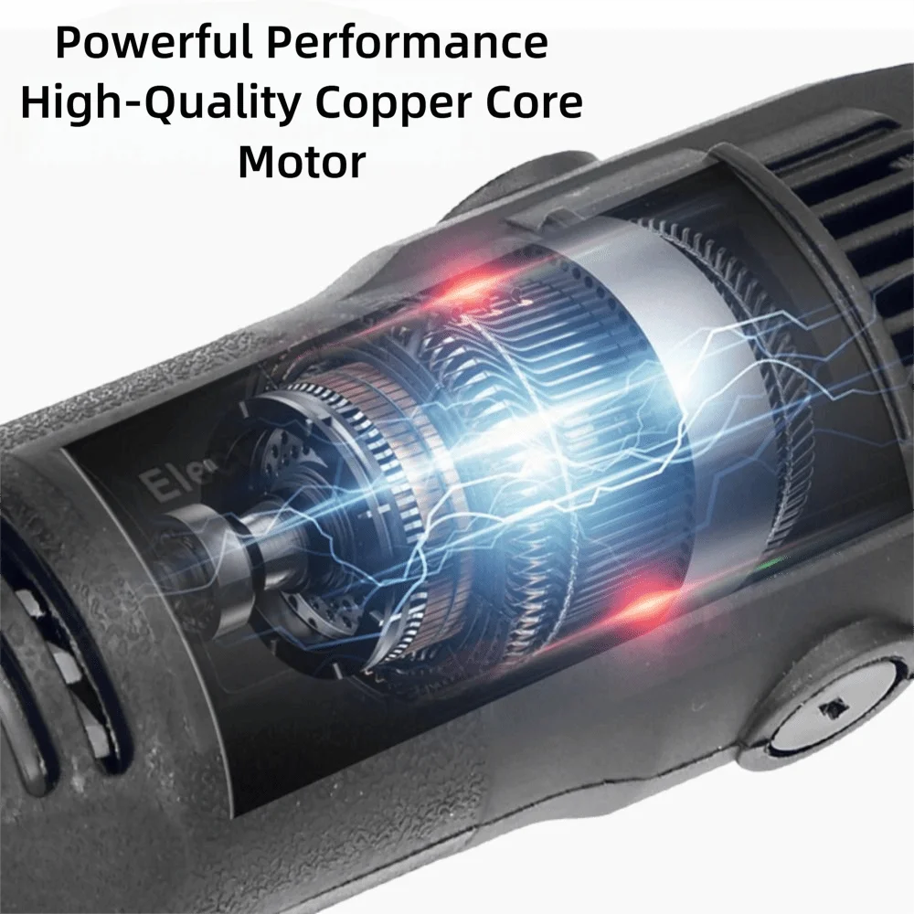 New Mini Electric Drill Grinder EU Plug Black Engraving Pen Mini Drill