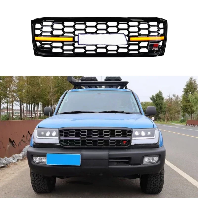 

Car Front Bumper Grille Fit for Toyota LC100 1990-1998 High Quality Modified ABS Front Facegrille Car Exterior Accessories