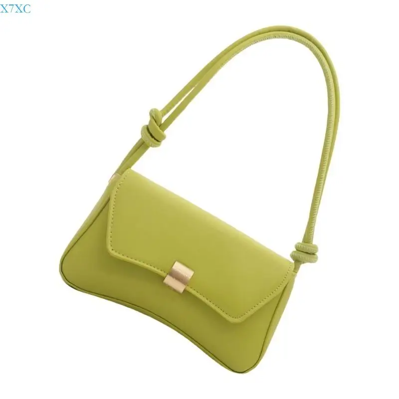 

X7XC Sophisticated PU Leather Shoulder Bag for Women Underarm Purse Trendy Armpit Bag for Casual Outings and Dates