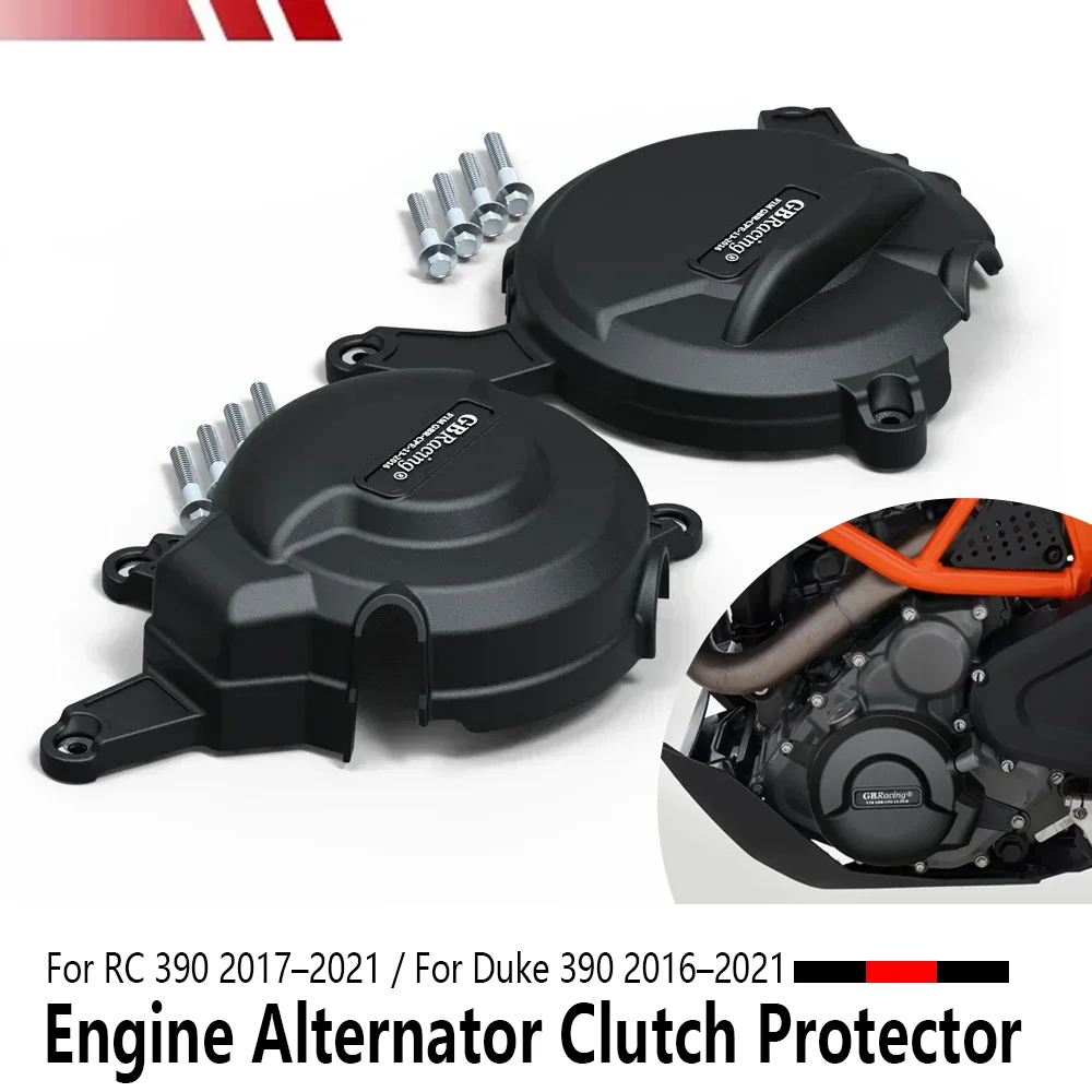 

Motorcycle Engine Cover For RC 390 2017–2021 for Duke 390 2016–2021 Alternator Clutch Protection Cover Anti Crash Accessories