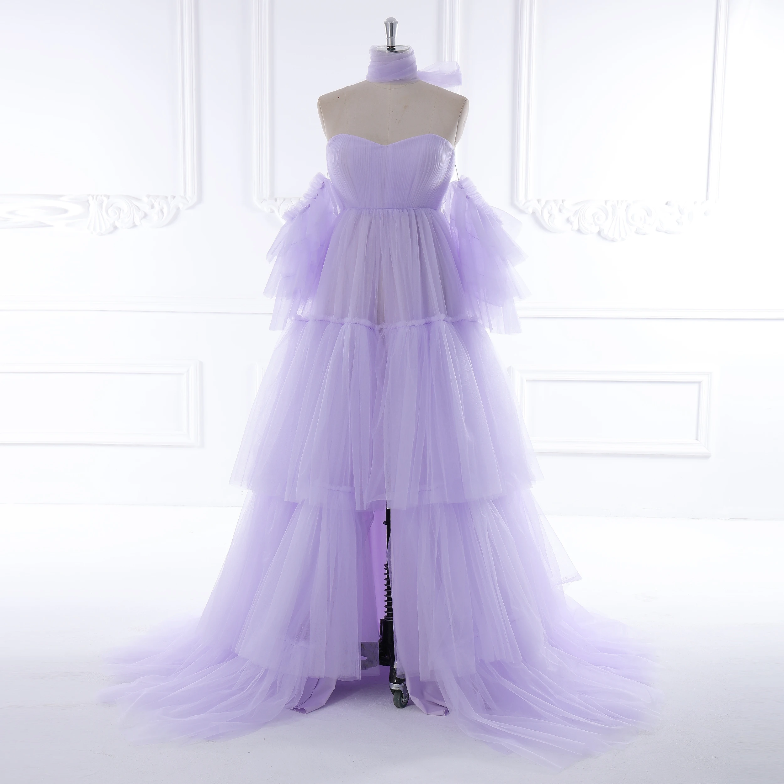 Elegant von der Schulter offen vorne Umstands kleid für Fotografie Mutterschaft Baby party Kleider benutzer definierte Farbe yewen yw231163