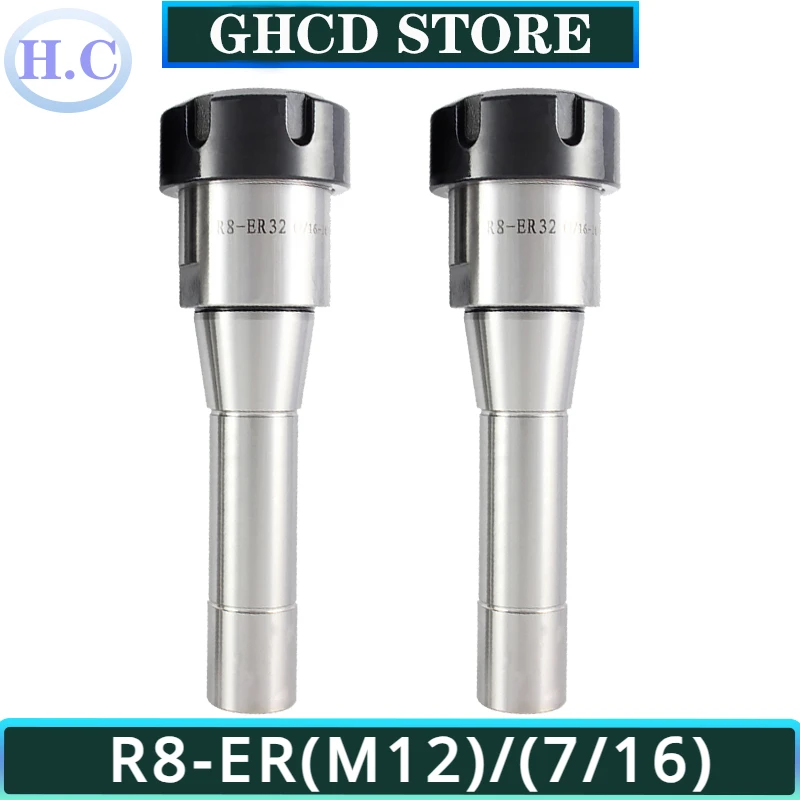 

R8 ER Tool Holder R8 ER16 ER20 ER25 ER32 ER40 M12 Collet Chuck Milling Machine Milling Tool Holder R8 Taper Shank Milling Chuck