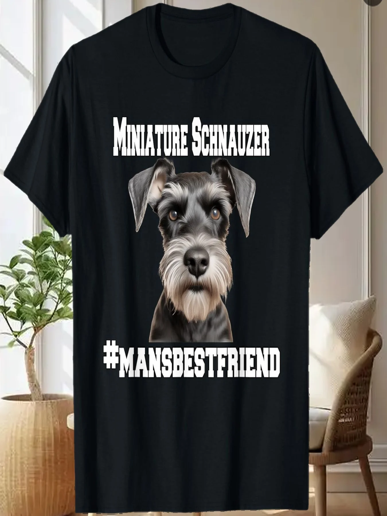 

Miniature Schnauzer Watercolor Art Design #mansbestfriend T-Shirt