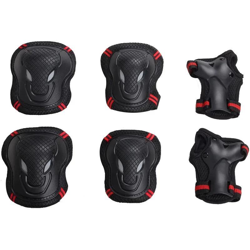 

Sports protective gear Skating Men and women Adult Roller skating Knee pads Wrist pads Children's bullhead wolf face protective