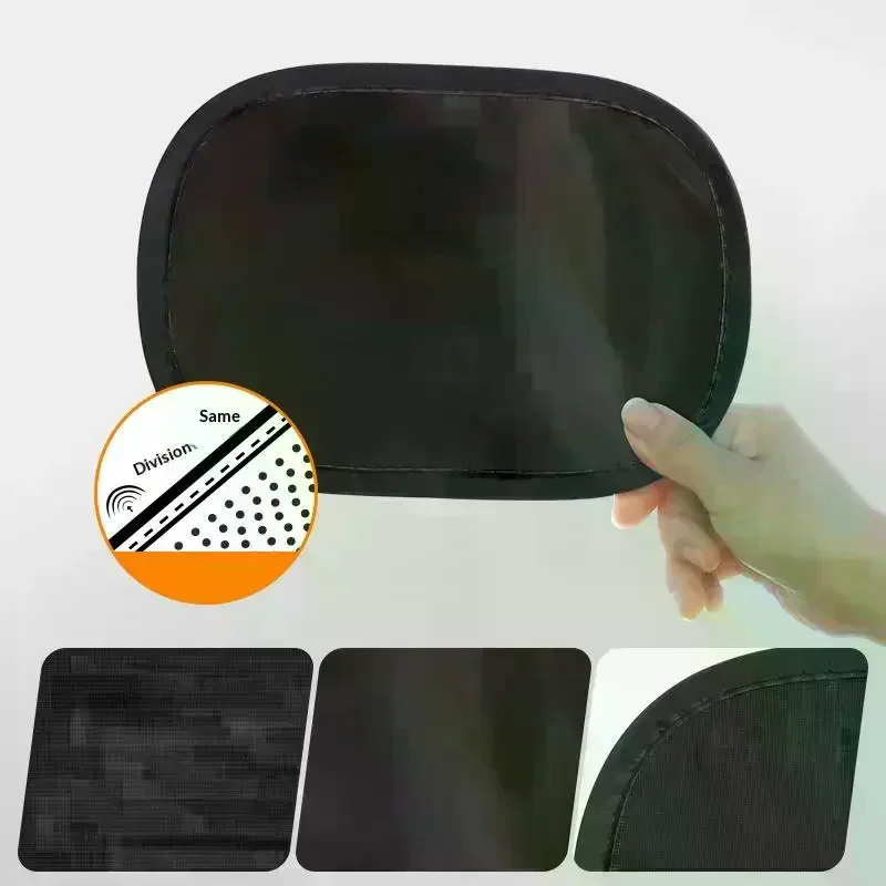 Mini Car Side Window Sunshade Static Film UV Protection No Trace Removable Cover for Daytime Driving