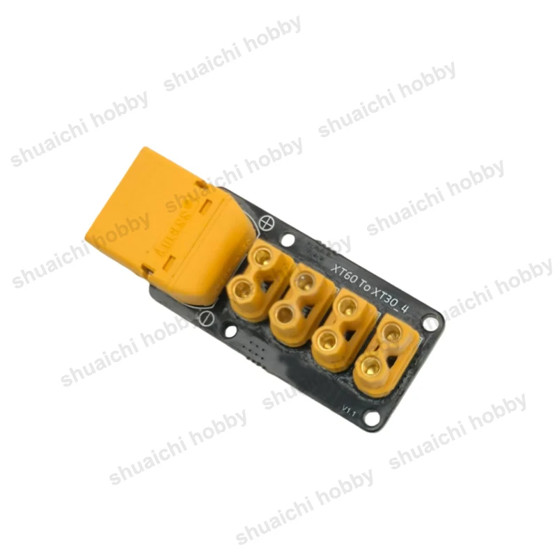 1 قطعة 60A XT60 إلى XT30 4-قناة توزيع الطاقة مجلس كبير الحالي XT30 ميناء الفاصل PDB وحدة ل RC الطائرة بدون طيار/سيارة/روبوت/قارب #4