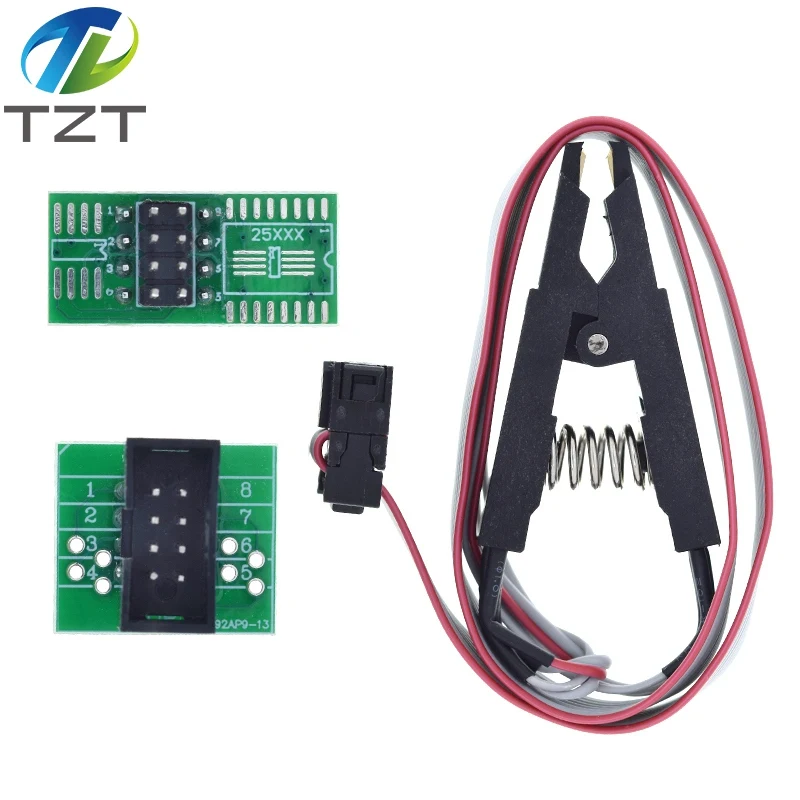 High quality SOIC8 SOP8 Test Clip For EEPROM 93CXX/25CXX/24CXX in-circuit programming on USB Programmer TL866CS TL866A EZP2010